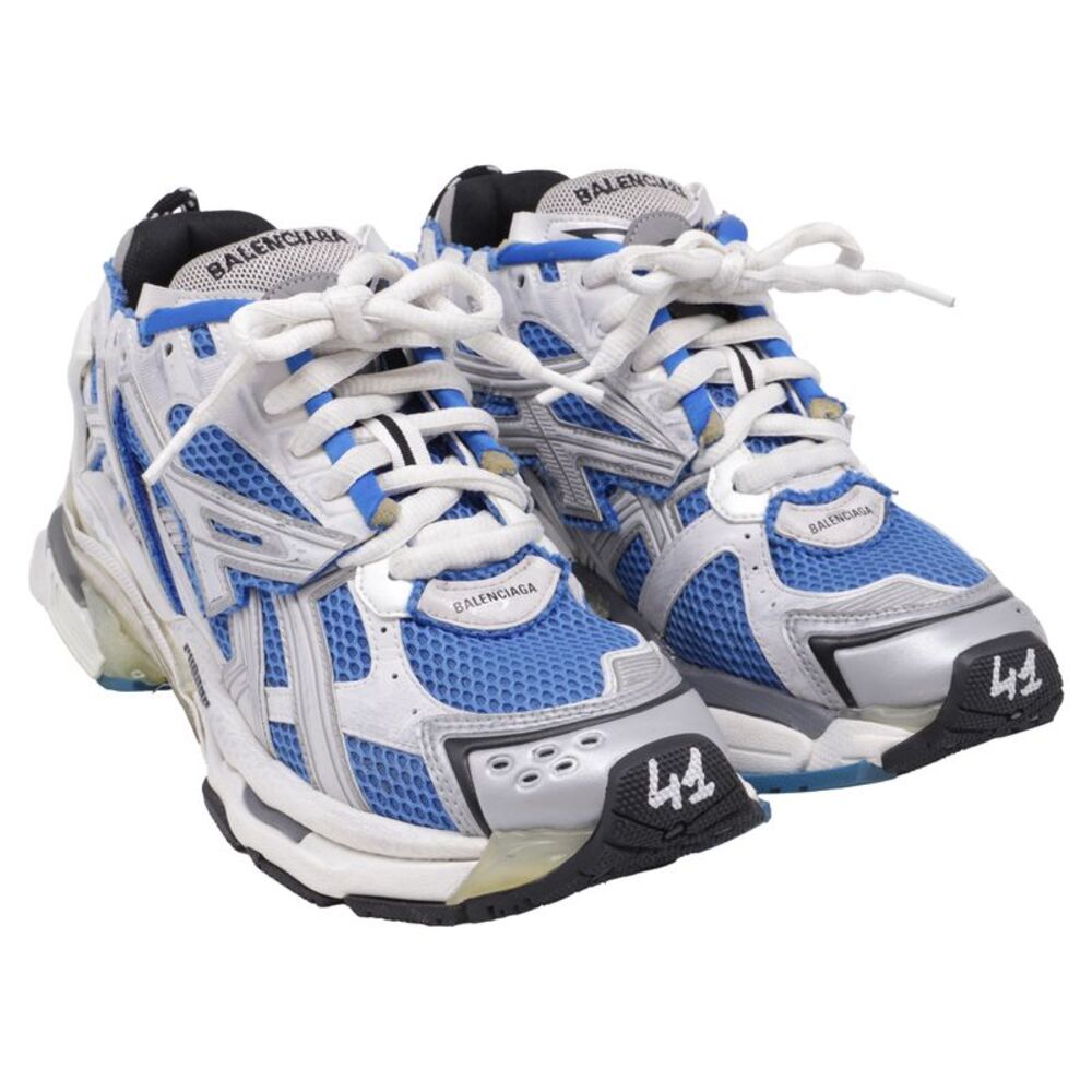 Balenciaga Runner Sneakers in Blue Polyurethane - Picture 4 of 10